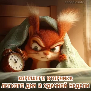 Открытка с добрым утром вторника 17